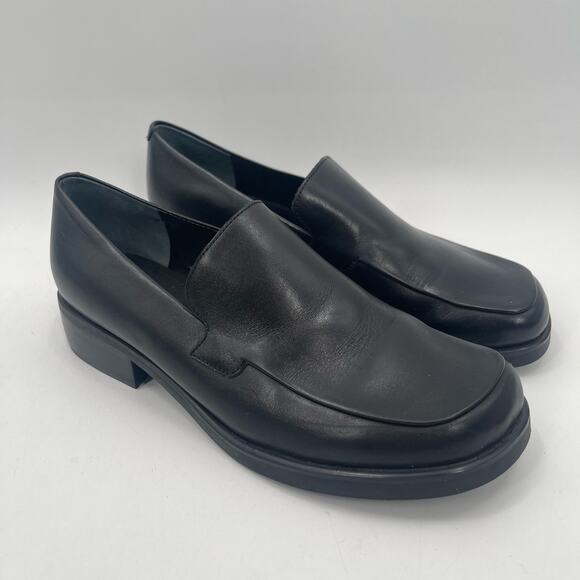 FRANCO SARTO Shoes Size 6 Bocca Loafers Leather Black Slip On Classic Office - Picture 16 of 16